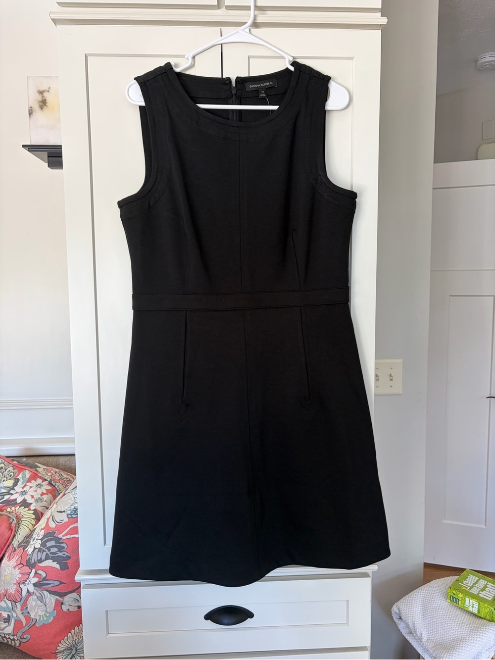 Banana Republic Black Sleeveless Fit-and-Flare Mini Dress